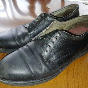 Black  leather oxford\derby shoes